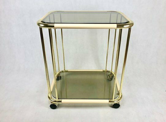Mid Century Italian Brass Trolley Bar, 1960s photo Furniture
