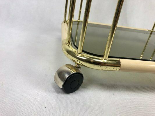 Mid Century Italian Brass Trolley Bar, 1960s photo vinterior