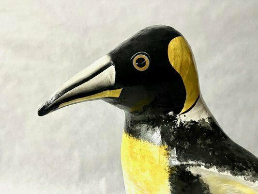 Large Vintage Paper Mache Penguin Sculpture, 1970s photo vinterior