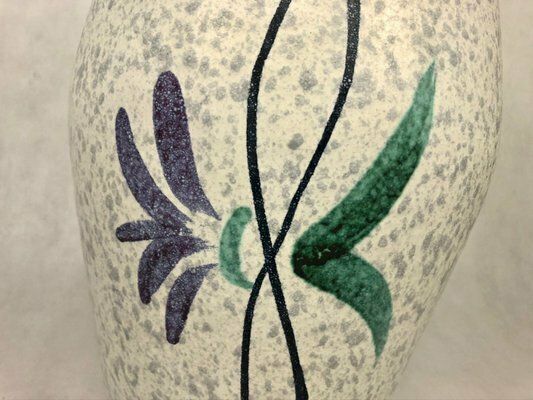photo furniture Large Mid Century No. 248 38 Floor Vase From Scheurich, 1950s