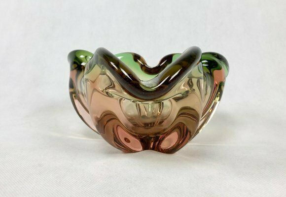 Home Decor Art Glass Bowl By Josef Hospodka For Chribska Sklarna, 1960s photo