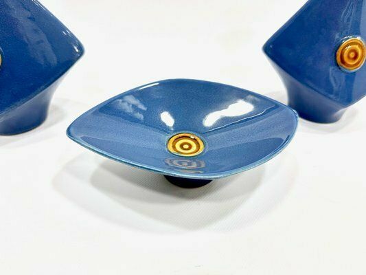 Mid Century Vases And Bowl From Ditmar Urbach, 1970s, Set Of 3 photo for sale
