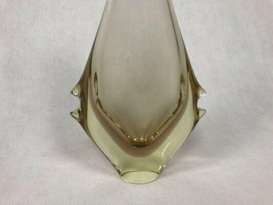 Bohemian Glass Vase Attributed To Miroslav Klinger For železný Brod, 1960s photo buy