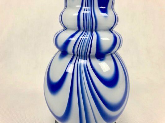 Vintage Murano Opaline Florence Vase Attributed To Carlo Moretti, 1970s photo for sale