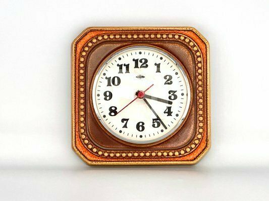 Ceramic Kitchen Wall Clock From Wlh, 1960s