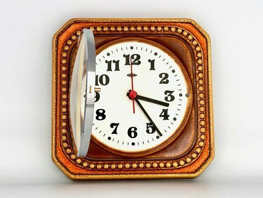 Ceramic Kitchen Wall Clock From Wlh, 1960s photo furniture