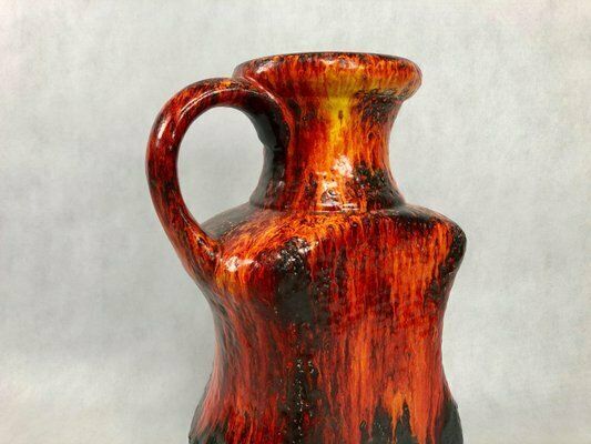 Large Model 607/45 Fat Lava Ceramic Floor Vase From Dümler & Breiden, 1960s photo 331.0
