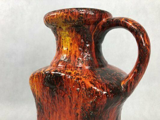 Large Model 607/45 Fat Lava Ceramic Floor Vase From Dümler & Breiden, 1960s photo buy