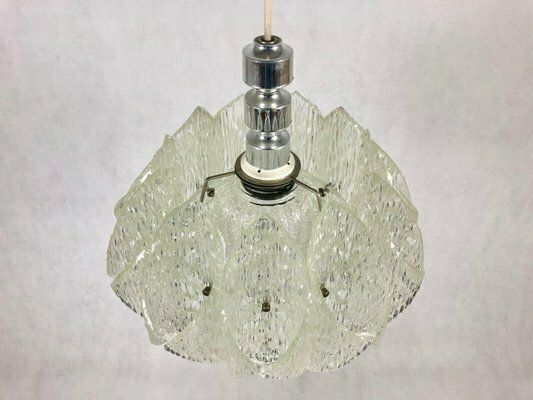 Space Age Acrylic Glass Pendant Lamp, 1960s photo vinterior