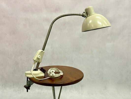 Vintage Industrial Desk Lamp From Veb Pollacy Building Dresden, 1950s photo for sale