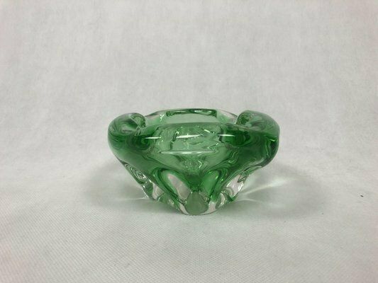 Art Glass Ashtray By Josef Hospodka For Chribska Sklarna, 1960s photo vintage