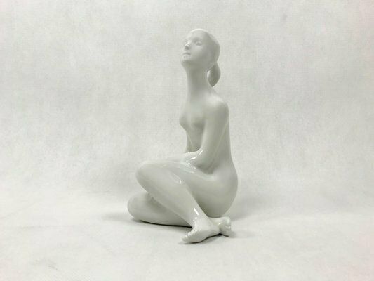 Nude Statue By J. černoch For Royal Dux Bohemia, 1960s photo furniture