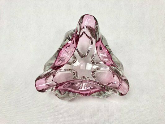 189.0 Art Glass Bowl Attributed To Josef Hospodka For Chribska Sklarna, 1960s photo