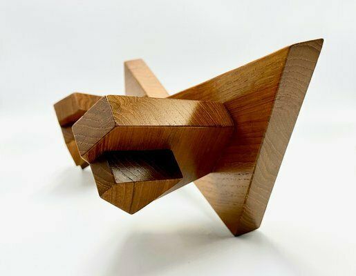 photo for sale Mid Century Modern Teak Birds Sculpture With Candleholder, 1960s