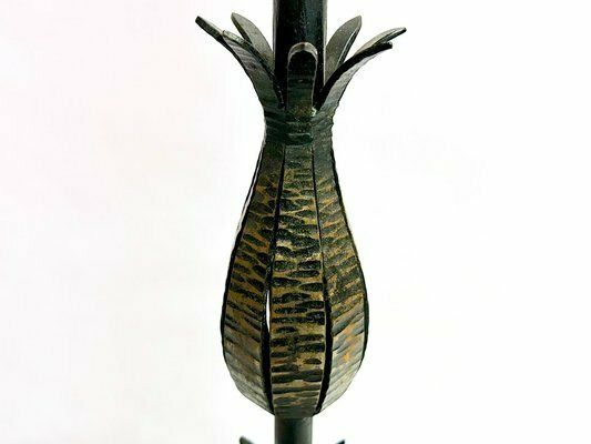 Polish Brutalist Iron Floor Lamp, 1970s photo Lighting