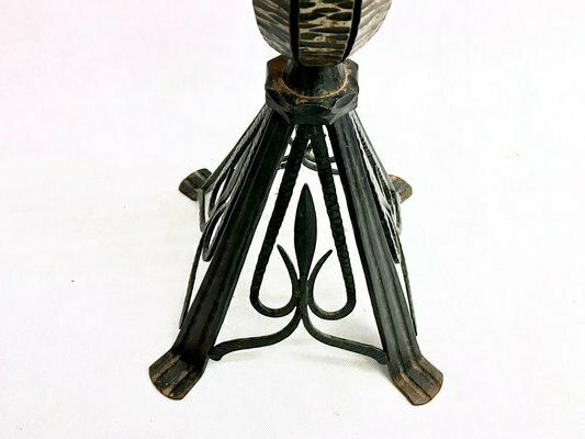 Polish Brutalist Iron Floor Lamp, 1970s photo 629.0