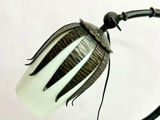photo furniture Polish Brutalist Iron Floor Lamp, 1970s