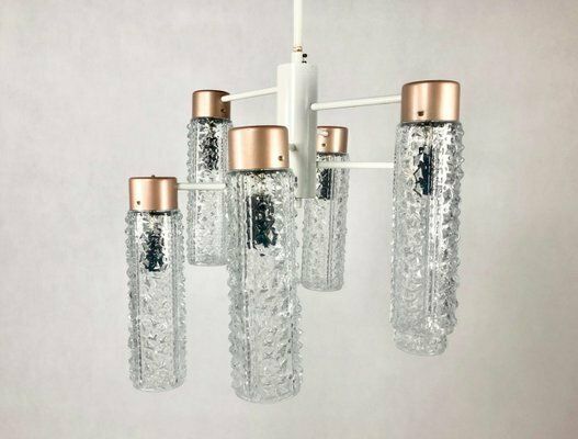 Mid Century Cascade Chandelier From Elektro Instala Jilove U Decina, 1970s photo vinterior