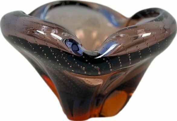 Art Buble Murano Glass Ashtray From Made Murano Glass, 1960s