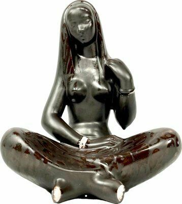 African Woman Figure By Jitka Forejtova For Keramia Znojmo, 1960s
