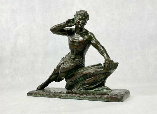 French No 172 Plaster Sculpture By R. Volpi For Ambivalenz, 1920s photo for sale