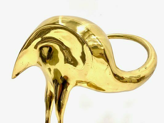 Regency Brass Flamingo Umbrella Stand, 1960s photo furniture