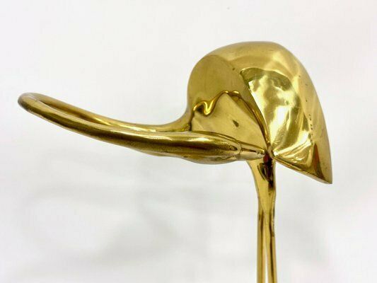 Regency Brass Flamingo Umbrella Stand, 1960s photo for sale