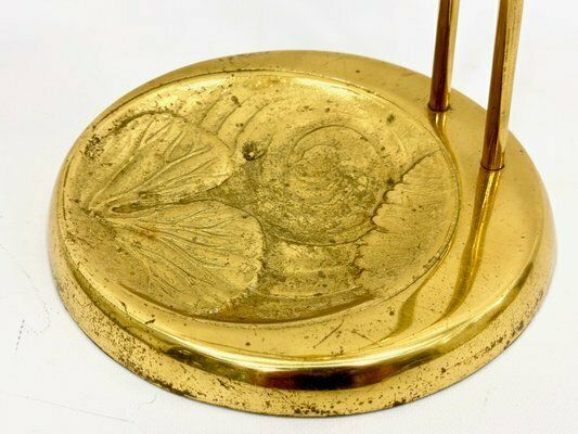 Regency Brass Flamingo Umbrella Stand, 1960s photo vintage