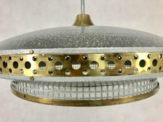 Space Age Ufo Pendant Lamp By Ludib Bratislava, 1950s photo vintage