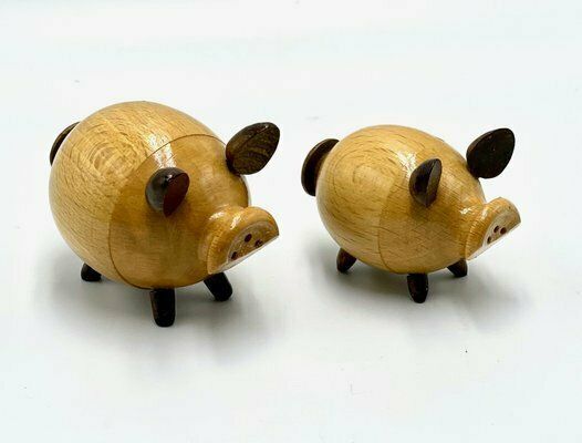 Salt And Pepper Pigs Shakers, 1970s, Set Of 2 photo for sale