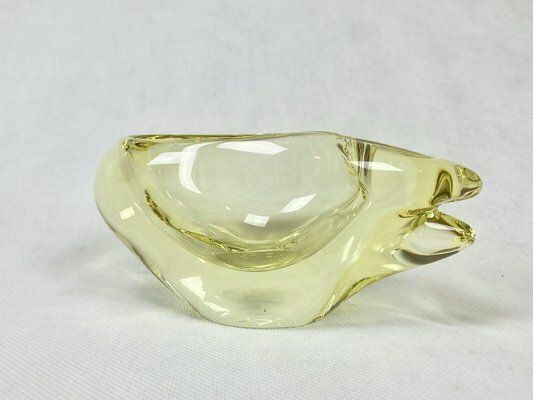 Art Glass Ashtray By Miloslav Klinger For železný Brod, 1960s photo for sale