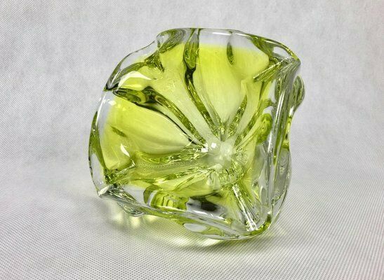 Art Glass Ashtray By Josef Hospodka For Chribska Sklarna, 1960s photo Home Decor