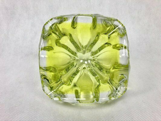 photo furniture Art Glass Ashtray By Josef Hospodka For Chribska Sklarna, 1960s
