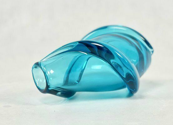 Art Glass Vas Attributed To Frantisek Zemek For železny Brod, 1950s photo vinterior
