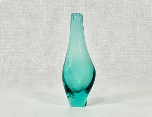 Art Glass Vase Attributed To Miloslav Klinger For železný Brod, 1960s photo for sale