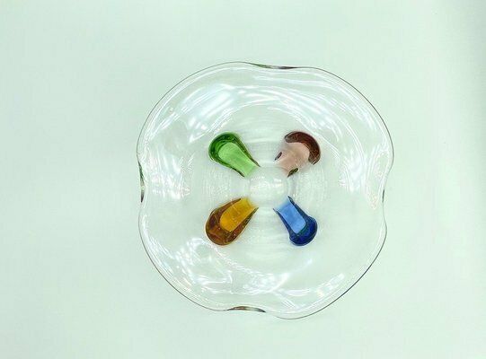 Art Glass Rhapsody Bowl Attributed To Frantisek Zemek For Sklarna Mstisov, 1960s photo 223.0