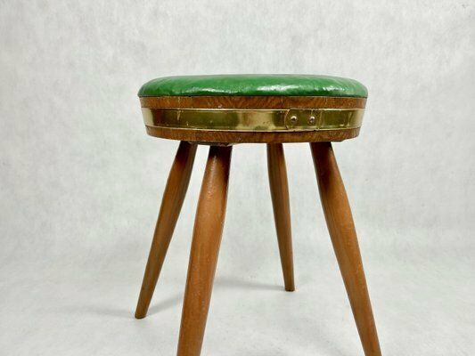 Folk Austrian Rustic Country Stool, 1970s photo buy