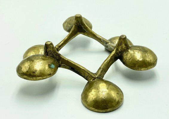 Brutalist Candleholder In Bronze In The Style Of Michael Harjes, 1960s photo for sale