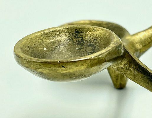 Brutalist Candleholder In Bronze In The Style Of Michael Harjes, 1960s photo Home Decor