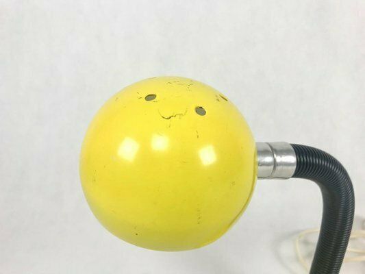 Yellow Table Lamp By Egon Hiilebrand For Nettelhoff Leuchten Menden, 1960s photo for sale