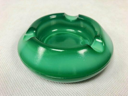 Bohemian Malachite Ashtray From Jablonec Glassworks, 1960s photo 97.0