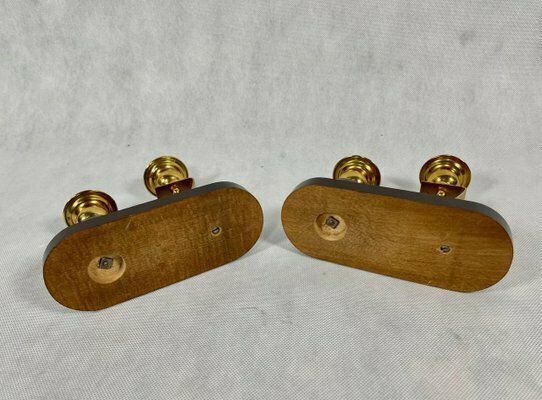 German Art Deco Candleholders, 1930s, Set Of 2 photo vintage