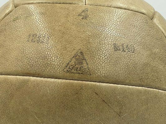 Leather Medicine Ball, Czechoslovakia, 1930s photo vinterior