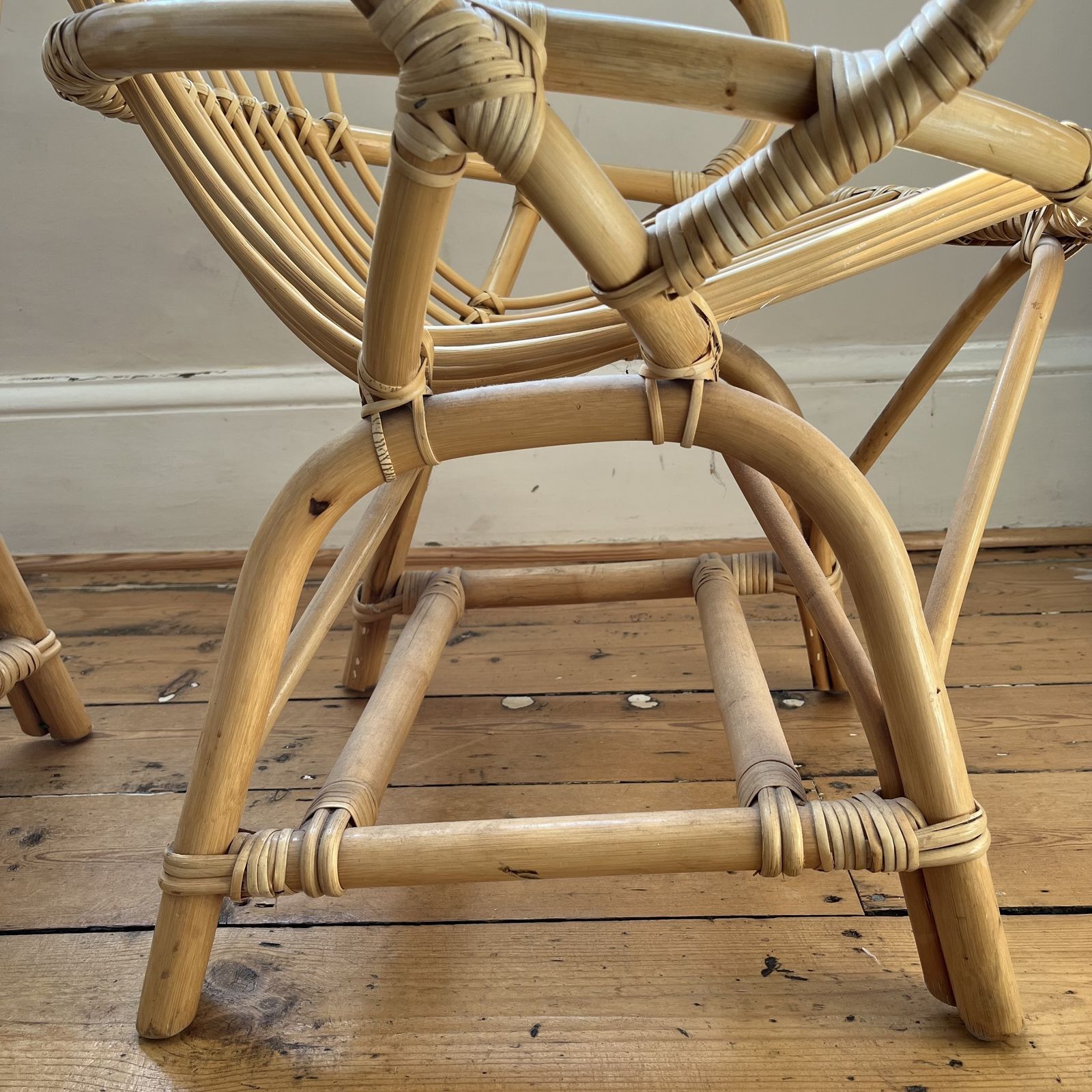 Mid Century French Bamboo Chair photo vinterior