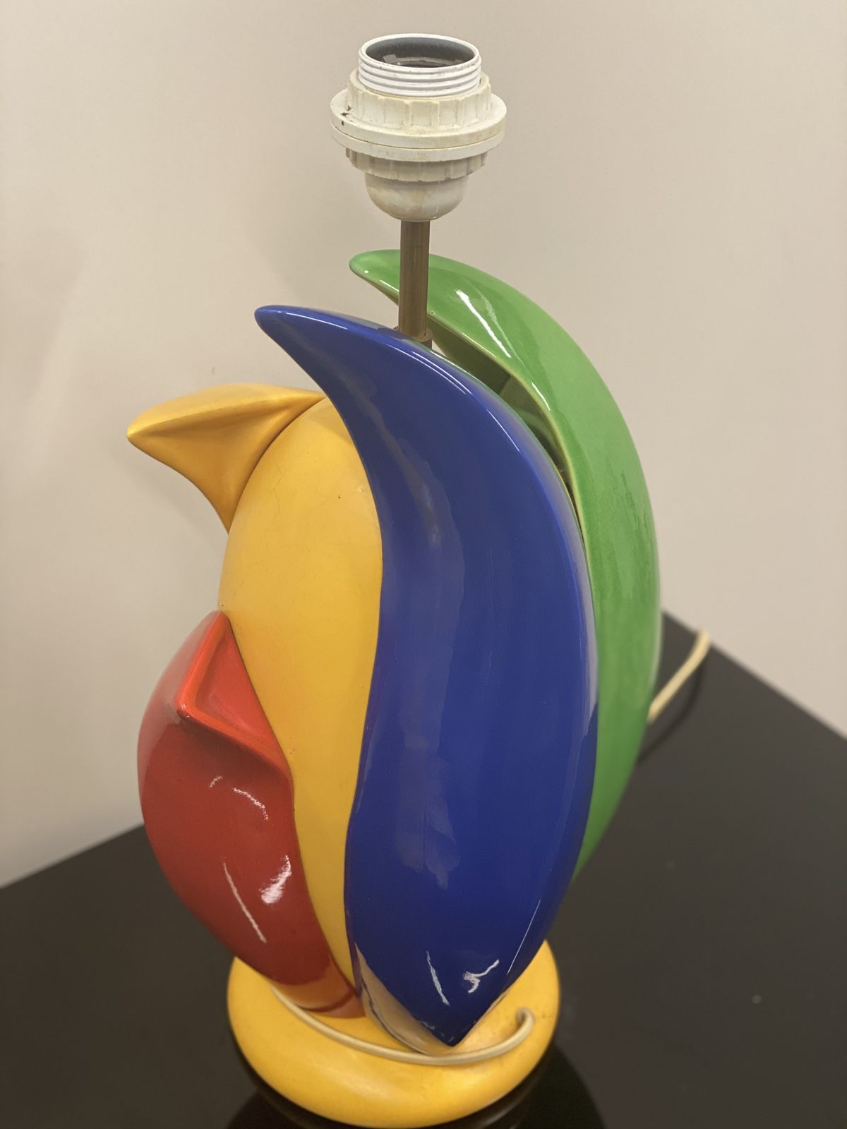 Multicoloured Francois Chatain Table Lamp, 1980s photo furniture