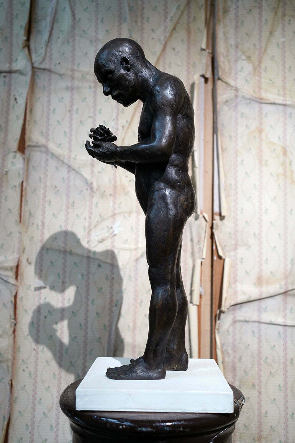 Art Beth Carter; The Petal Repairer; Bronze Resin & Jesmonite Base; 3/15 photo