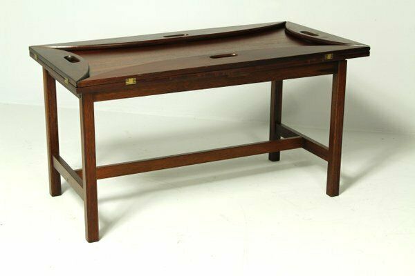 Oval Butlers Tray On Stand, England, 1970s