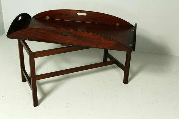 Oval Butlers Tray On Stand, England, 1970s photo furniture