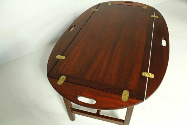 Oval Butlers Tray On Stand, England, 1970s photo for sale