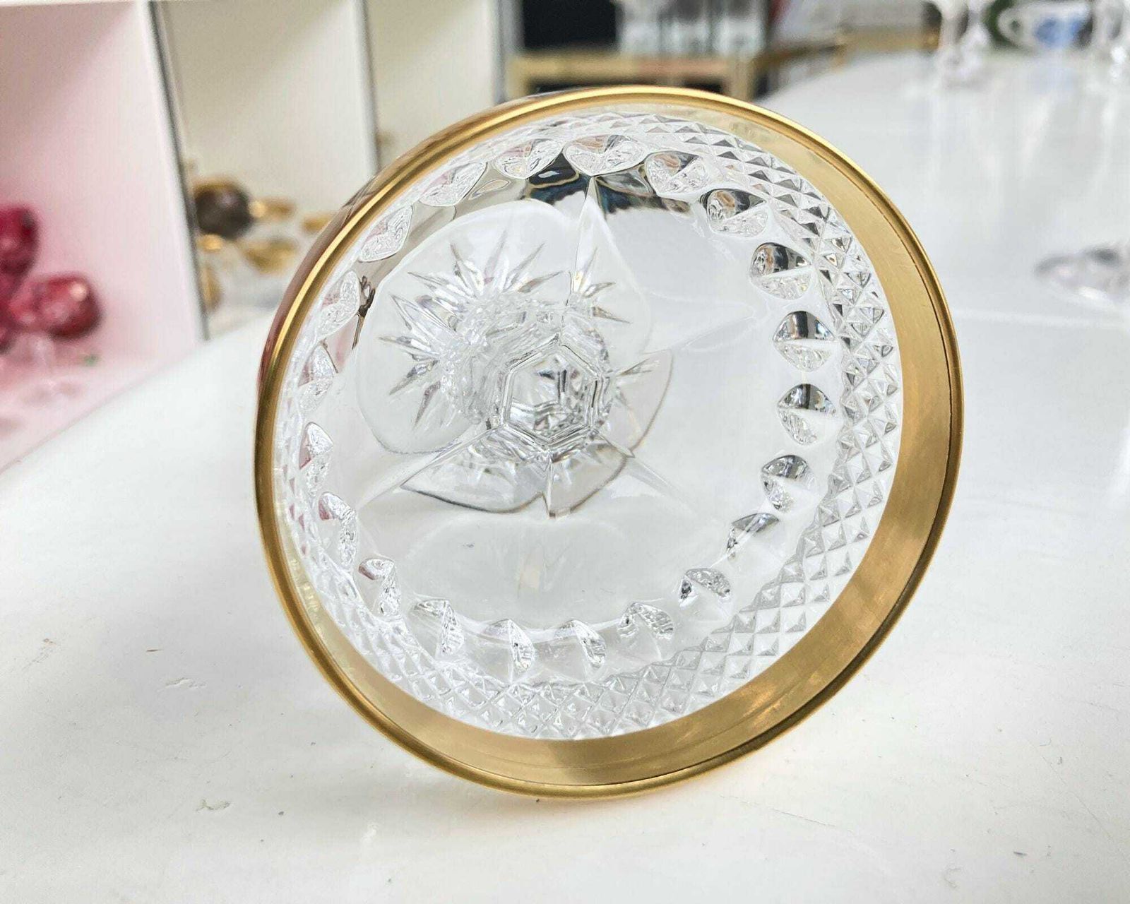 Crystal Cordial Glasses | 6pcs | 24k Gold Trim | Design Hysterical! photo 140.0